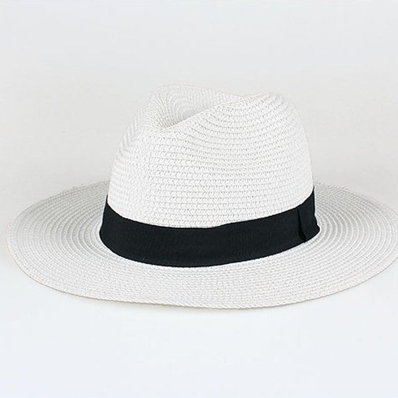 Fashionable And Simple Men's Sunscreen Straw Hat