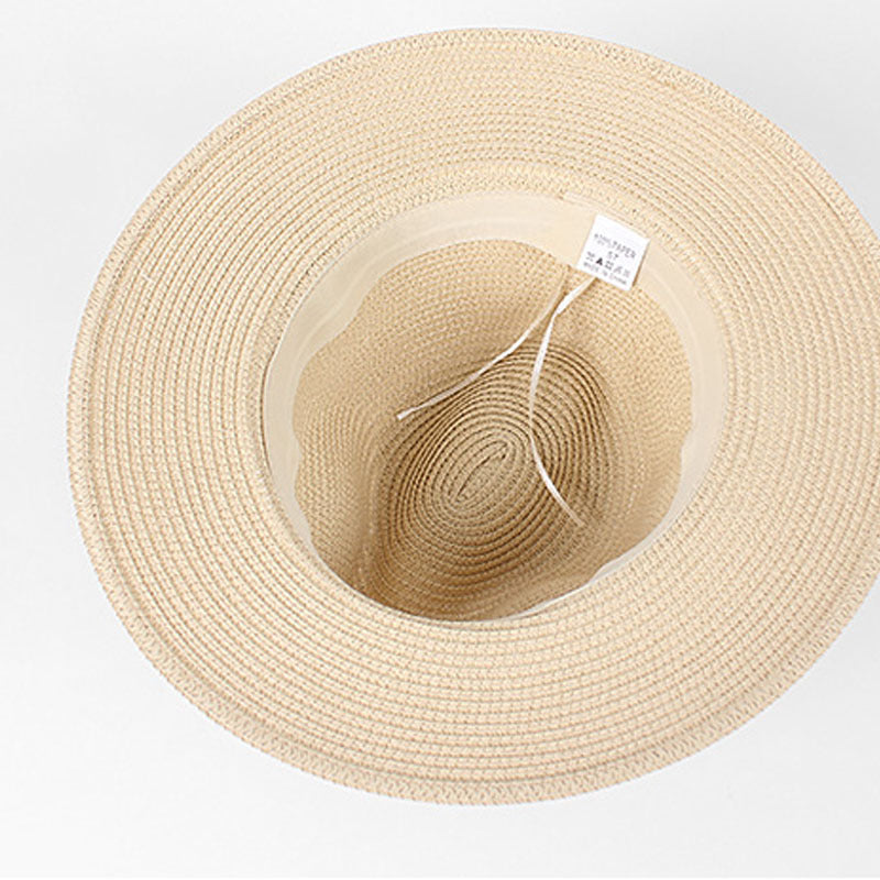 Fashionable And Simple Men's Sunscreen Straw Hat