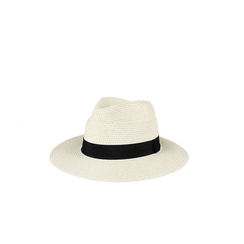 Fashionable And Simple Men's Sunscreen Straw Hat