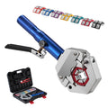 Hydraulic Hose Crimper, Hydra-Krimp AC Hose Crimper Kit with 7 Dies Snap-On, Integral Manual Hydraulic A/C Hoses Crimping Tool for Automotive & Air Conditioning Repair - with Carrying Case