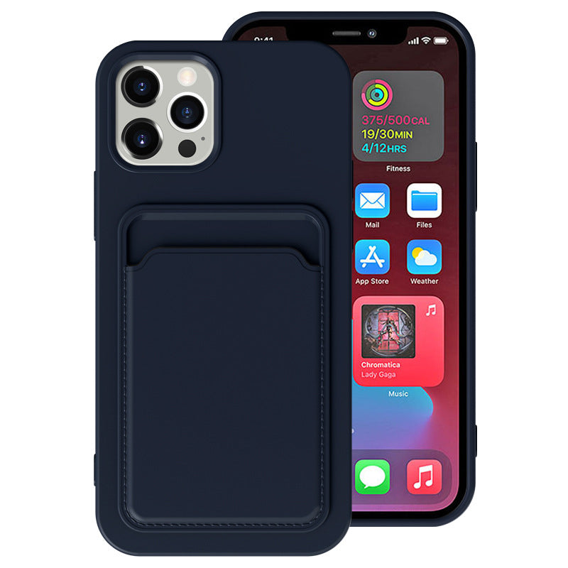 Compatible with Apple, Cross Border Suitable For Iphone12 Integrated Frosted Card Case Mobile Phone Shell Xr 11Tpu Card Soft Shell Spot E-Commerce - Eloy Royal