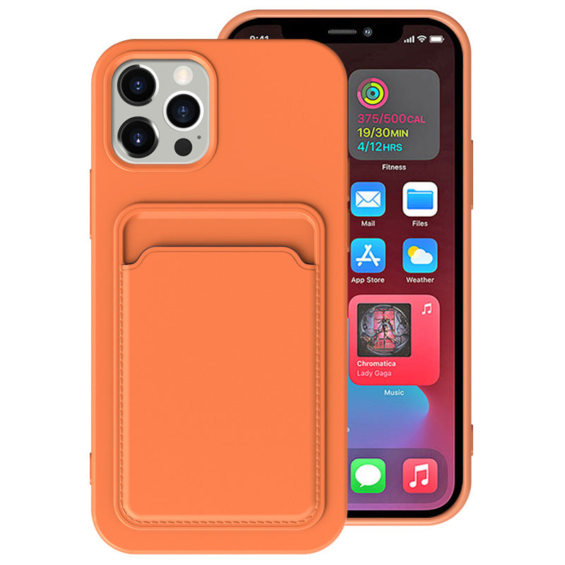 Compatible with Apple, Cross Border Suitable For Iphone12 Integrated Frosted Card Case Mobile Phone Shell Xr 11Tpu Card Soft Shell Spot E-Commerce - Eloy Royal