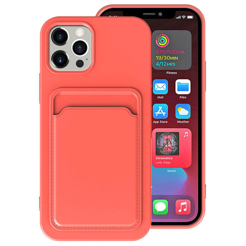 Compatible with Apple, Cross Border Suitable For Iphone12 Integrated Frosted Card Case Mobile Phone Shell Xr 11Tpu Card Soft Shell Spot E-Commerce - Eloy Royal