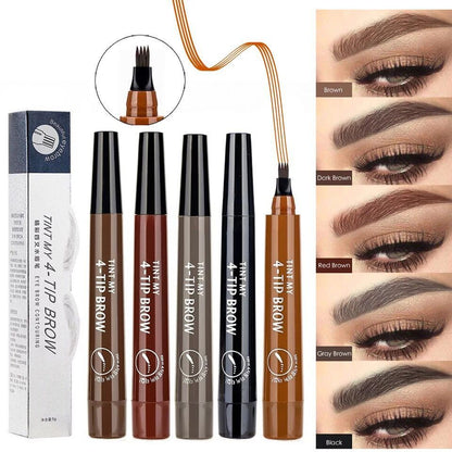 Four-Forked Water Eyebrow Pencil Four-Head Eyebrow Pencil