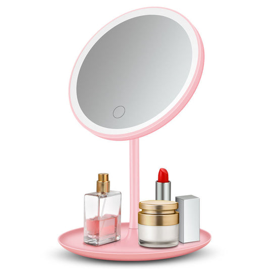 Hot-Selling Makeup Mirror Led Light Mirror Portable Three-Color Adjustable Vanity Mirror Desktop Beauty Dormitory Makeup Mirror With Light - Eloy Royal