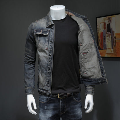 Men's Denim Jacket Plus Size Denim Jacket