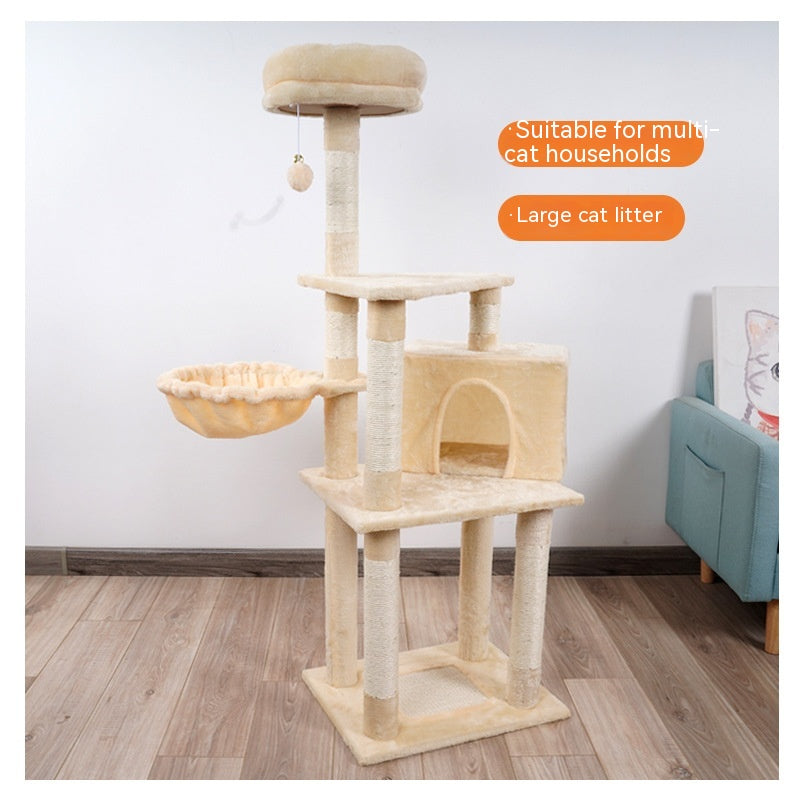 Multi-layer Jumping Platform Wooden Cat Toy Chamfer - Eloy Royal