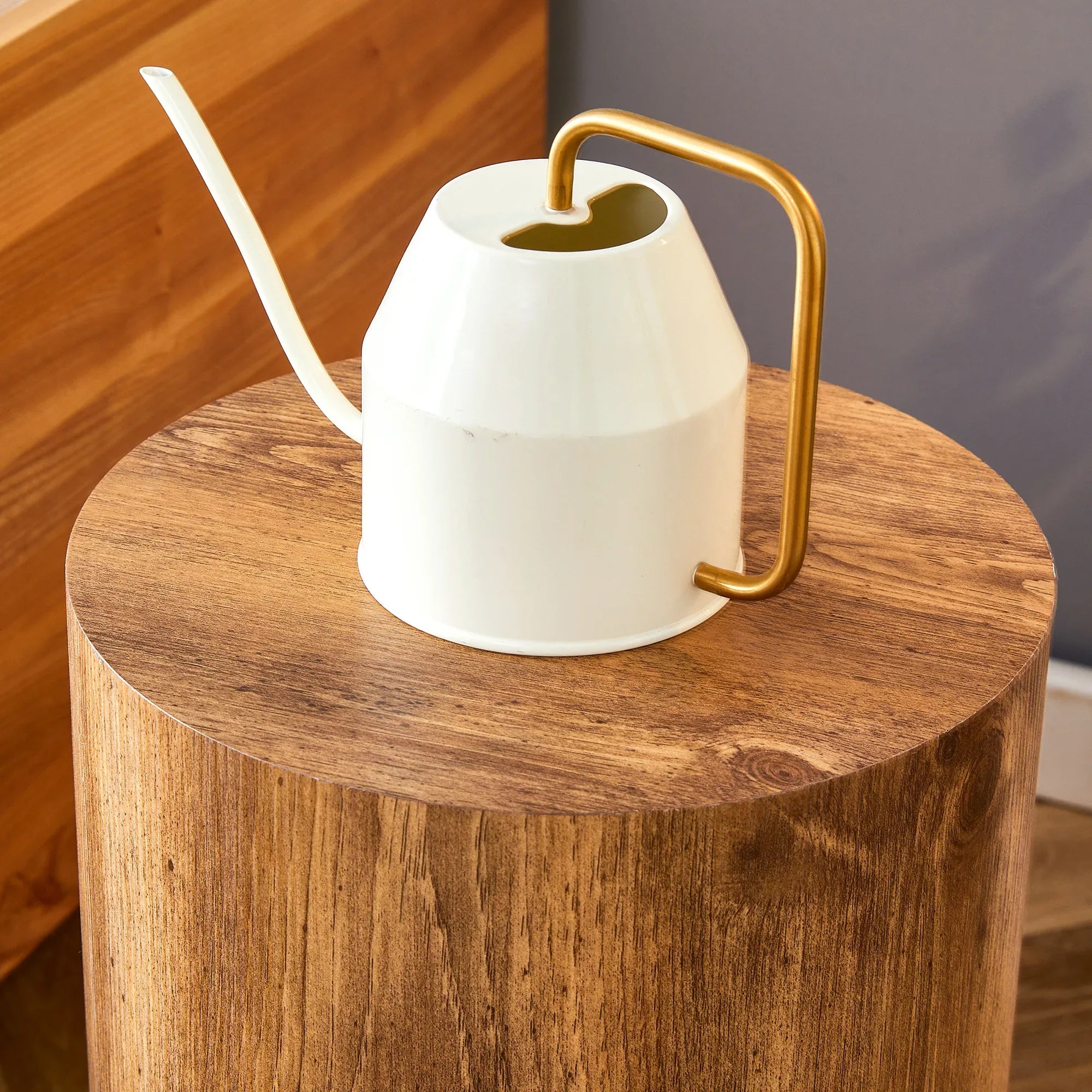 The cylindrical table with its patterned design can be easily integrated into a variety of interior styles, from coffee tables to small dining tables, workbenches or makeshift writing desks. - Eloy Royal