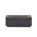 Arezzo Rectangular MgO Fire Pit, Light Grey, 40 in
