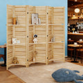 6 Panel Folding Room Divider Screen Privacy Screen Freestanding