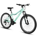A24208D Mountain Bike 24/26 Inch, High-Density Carbon Steel Frame, 21 Speed, Front Suspension, Dual V-Brakes, 80% Pre-Assembled for Men Women Teens