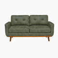 65-inch t Two-Seater Sofa in with Breathable Foil Fabric and Solid Wood Legs