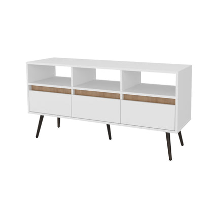 Hudson Vertical Storage Cabinet, Natural Oak