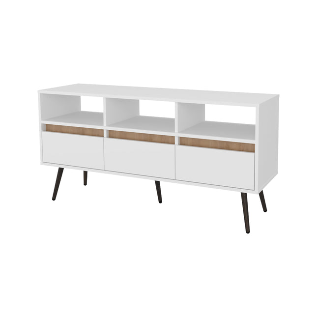 Hudson Vertical Storage Cabinet, Natural Oak