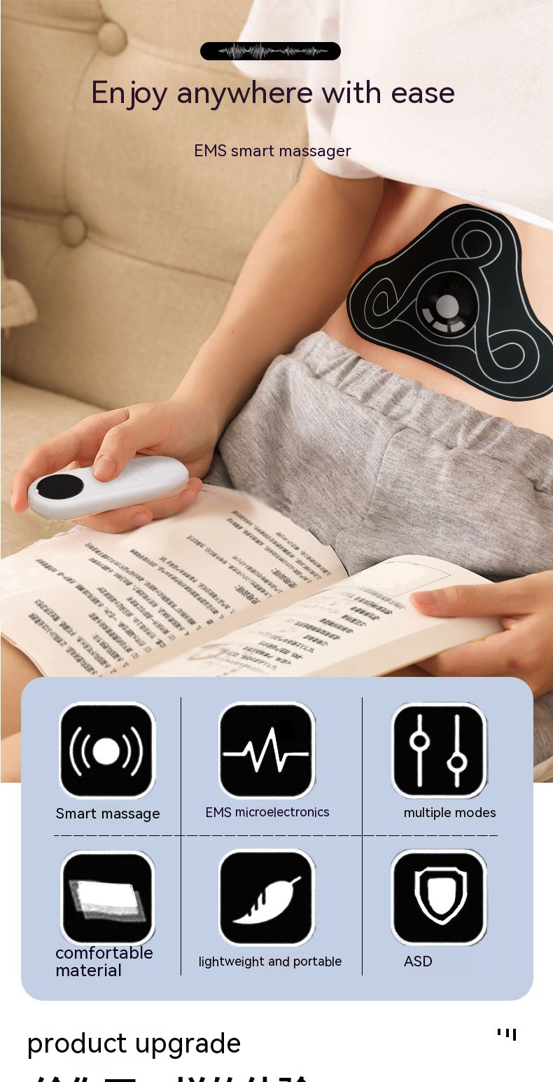 Pad Abdominal Patch Pulse Massage Instrument Intelligent Electric Whole Body Massager Chargeable With Remote Control - Eloy Royal