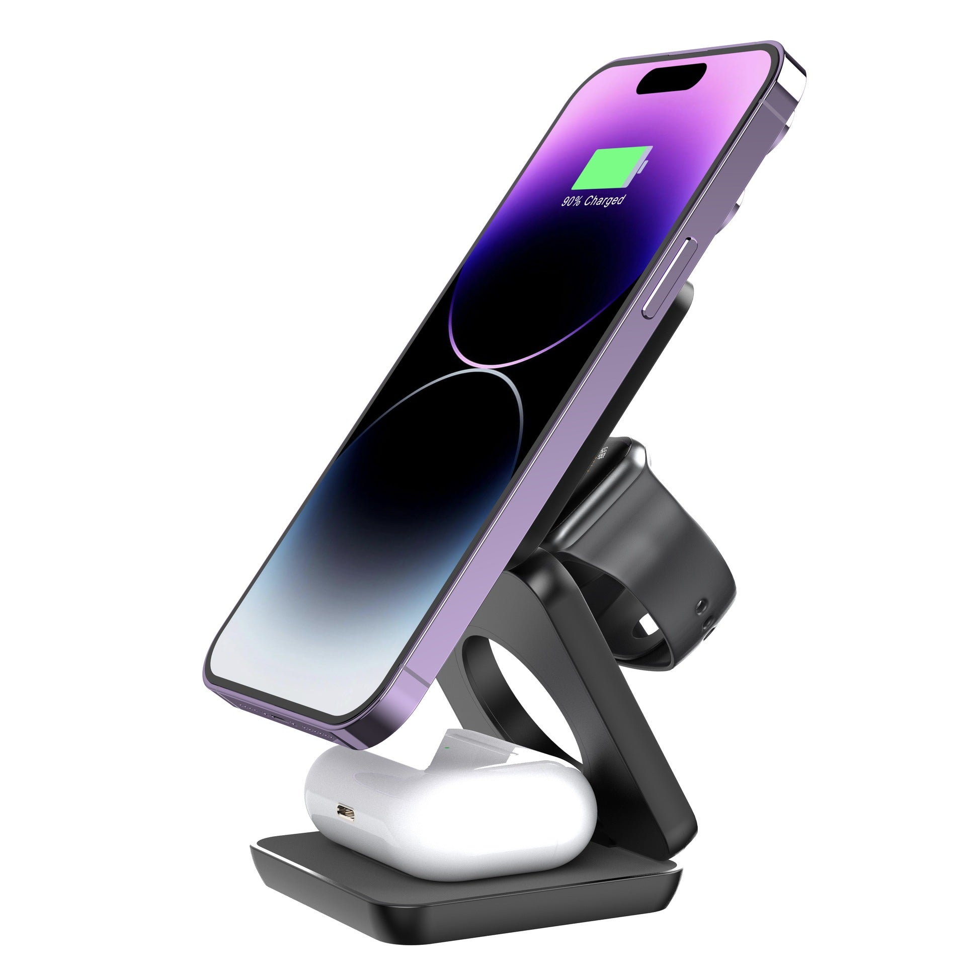 Folding Three-in-one Wireless Charger Portable Magnetic Suction - Eloy Royal