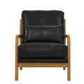 Lounge  Black Fabric: Solid Wood Frame, Breathable Foil Fabric, Compact Design for Living Room, Balcony, or Office