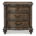 Nightstands Bedroom Engineered Wood Traditional Set of 2 Brown Oak