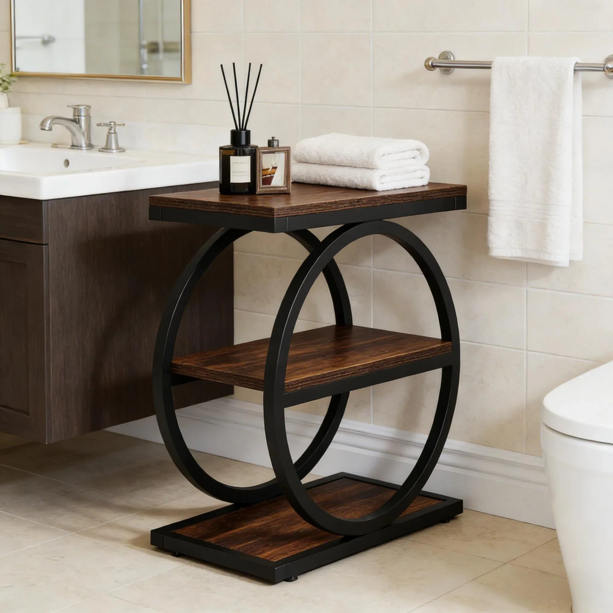 3-Tier Sofa Side Table,Modern End Table - Eloy Royal