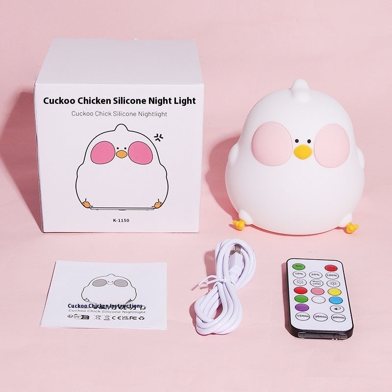 Cool Chicken Silicone Night Lamp Creative RGB Colorful Remote Control Night Light - Eloy Royal