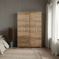 Fifty Modern 2-Door Wardrobe with Shelves and Drawers