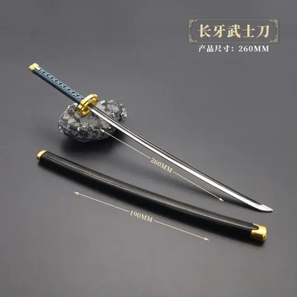 26cm Metal Elden Ring Banished Knight Famous Sword Moon Hidden Katana Game Peripheral Toy Weapon Decoration Collection Ornament - Eloy Royal