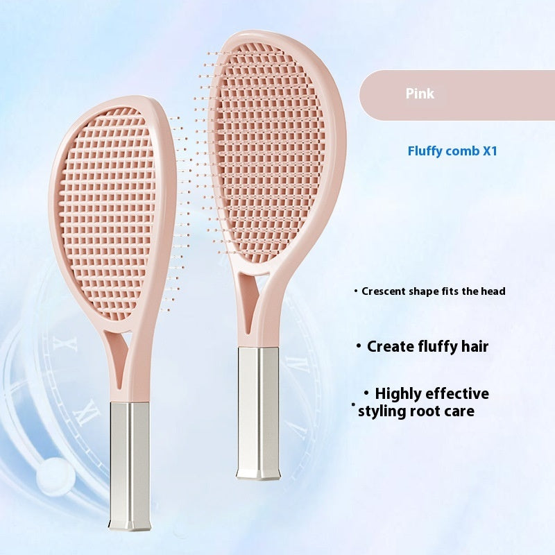 Tennis Rackets Broken Hair Finishing Solution High Skull Top Hair Vent Comb