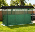 Open Bottom Raised Garden Bed,Galvanized Steel Planter Box,Crop Cage and Shade Cloth with Raised Garden Bed