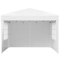 Pop Up Canopy, 10 x 10 FT Instant Canopy Portable Gazebo with 3 Sidewalls & 2 Ventilated Windows, Height Adjustable Pop-Up Outdoor Shelter Tent for Events, Patio, Backyard, Party, Parking