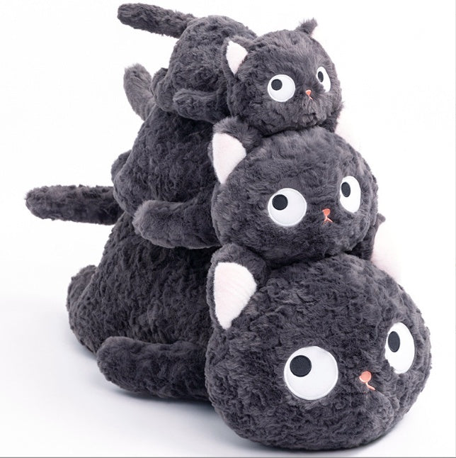 Cute Black Cat Sitting Posture Squatting Posture Pure Plush Toy