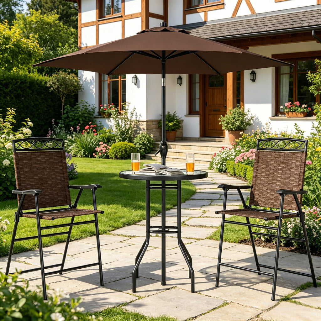 Chic Outdoor Conversation Furniture Set,Patio Conversation Furniture Set,Dining Furniture Set(Not Including umbrella stand)