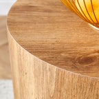 The cylindrical table with its patterned design can be easily integrated into a variety of interior styles, from coffee tables to small dining tables, workbenches or makeshift writing desks. - Eloy Royal