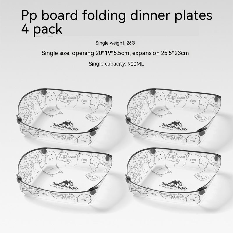 Outdoor Folding Bowls, Tableware, Portable Travel Plates - Eloy Royal