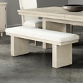 Modern Farmhouse Design 1pc Bench Plinth Base English Dovetail Natural Finish