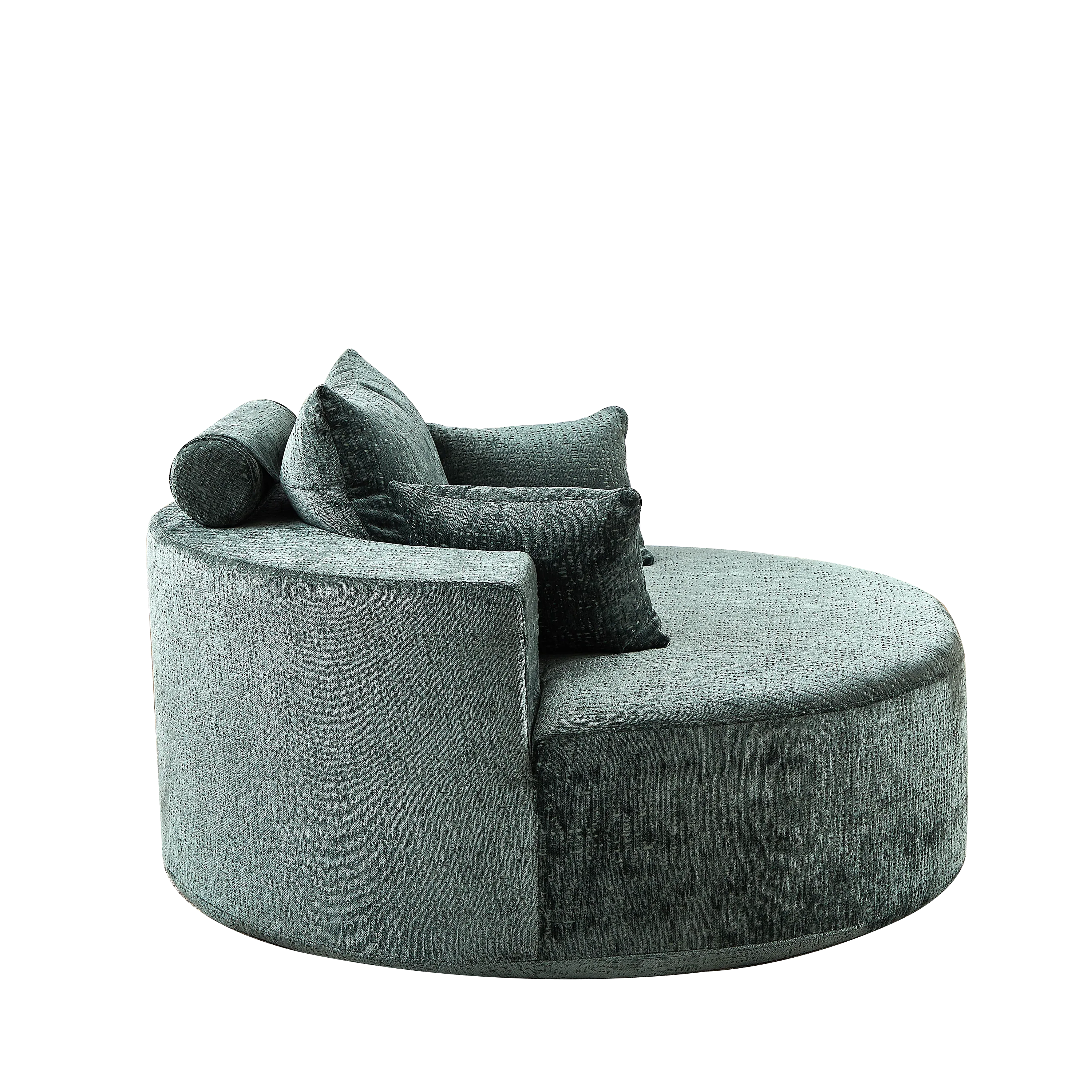 55'L Chenille Sponge single sofa,No Assembly Required,Fluffy Modern Sleeper Chair for Living room, Bedroom, Lounge and Projection Room(Not a swivel chair.) - Eloy Royal