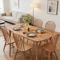 Nordic Style Rectangular Kitchen Table,Wood Dining Table with Large Tabletop