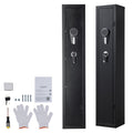 Gun Safe, Heavy Duty Cold-Rolled Steel Fireproof Rifle Cabinet with Digital Keypad & Key, Large Long Gun Cabinet with Magazine and LED Lighting, Adjustable Racks for Rifles, Pistols, Shotgun
