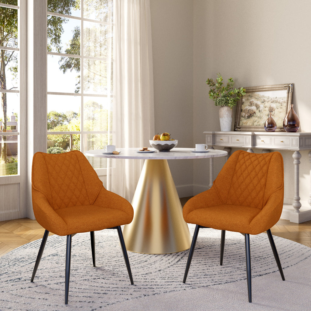 Fabric Soft Dining Chairs (Set of 2)