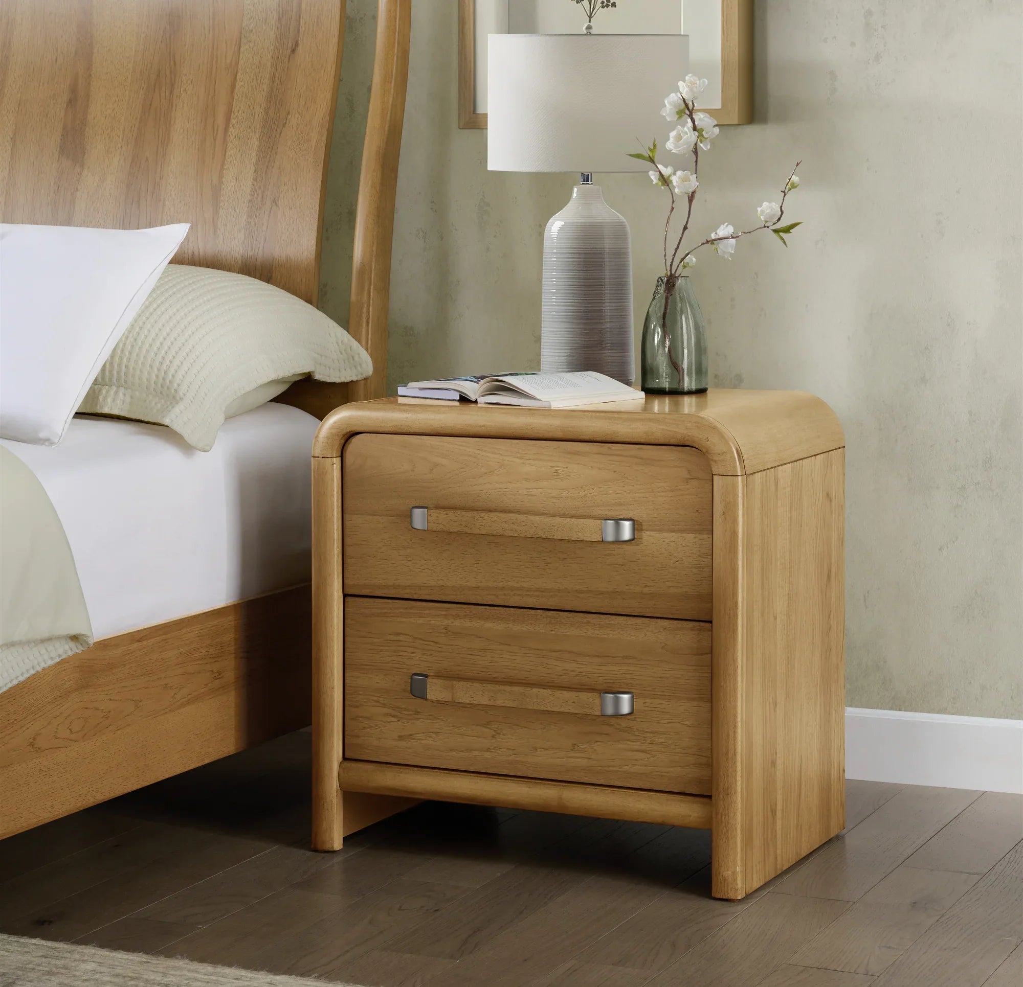 2-Drawer Nightstand with USB - Eloy Royal