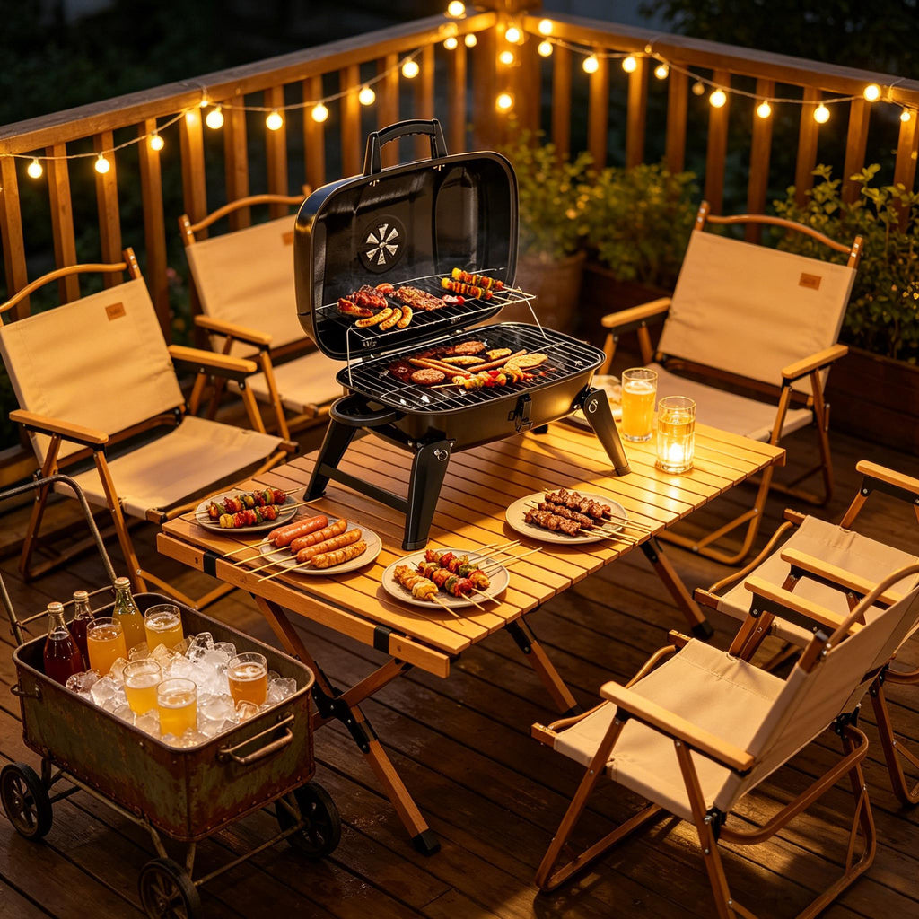 Small Charcoal Grill,Portable Grill,Outdoor Tabletop Grill