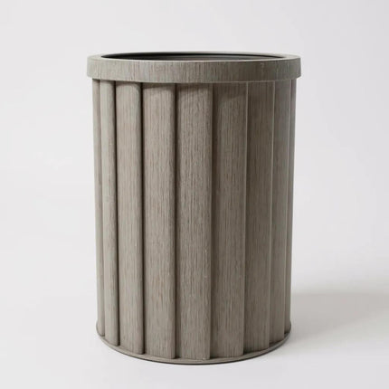 Round Strata Column Planter MD - Grey Brown