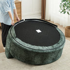 55'L Chenille Sponge single sofa,No Assembly Required,Fluffy Modern Sleeper Chair for Living room, Bedroom, Lounge and Projection Room(Not a swivel chair.) - Eloy Royal