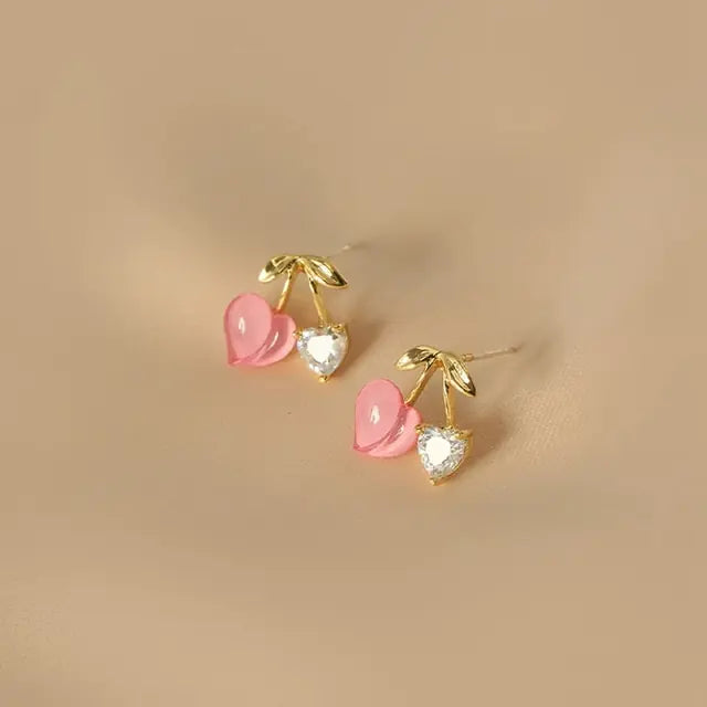 Pink Tulip Flower Earrings - Eloy Royal