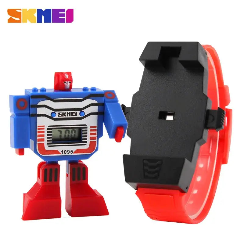 2021 Fashion LED Digit Kids Watch Sports Cartoon Children Watches Cute Relogio Relojes Robot Transformation Toys Boys Wristwatch - Eloy Royal