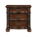 Nightstands Bedroom Engineered Wood Traditional Cherry Set of 2