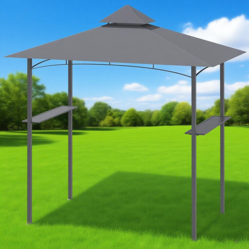 8' x 5' Grill Gazebo Outdoor BBQ Canopy Gazebo for Patio Yard Garden