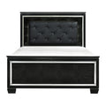 Bed Full Bedroom Engineered Wood Black