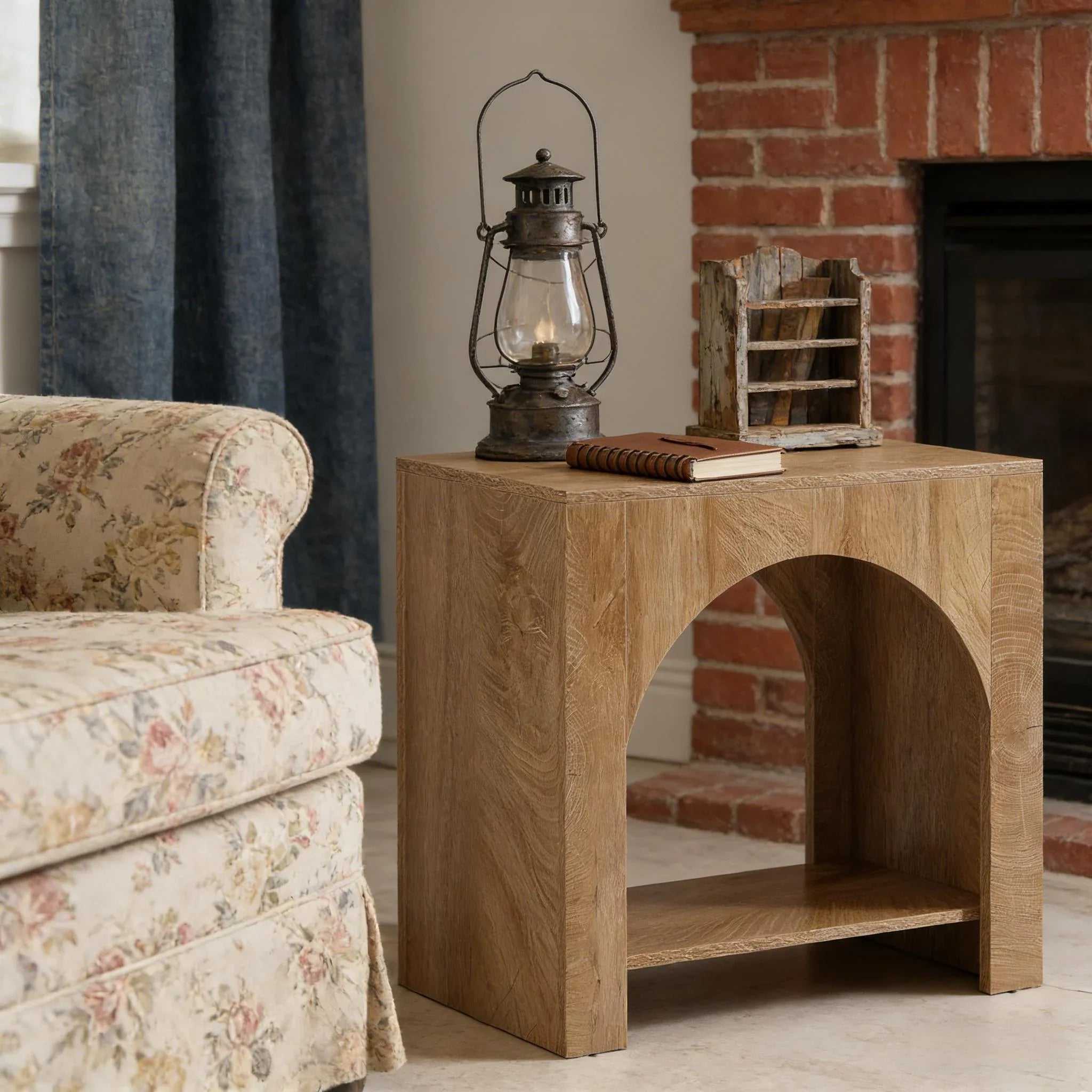 2 Tier Bedside Table,Classic End Table,Square Side Table - Eloy Royal
