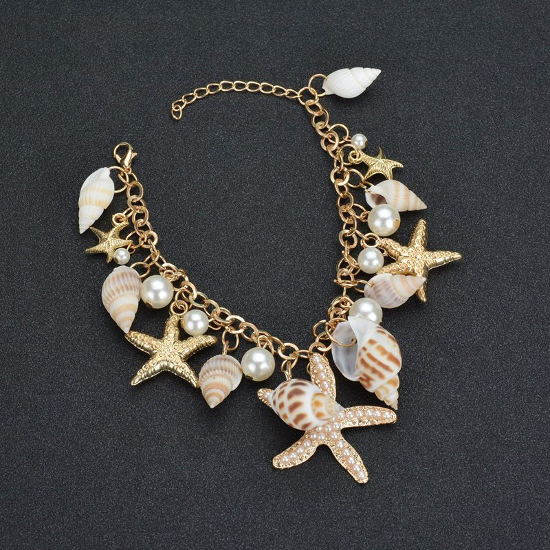 Tidal Ocean Starfish Shell Bracelet