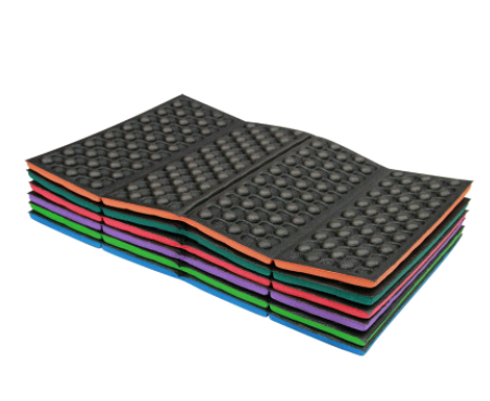 Four folding cushion portable light honeycomb XPE foam cushion single moisture-proof mini dirt-resistant mat - Eloy Royal